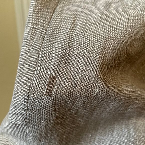 Canali Men's Single-Breasted Wool-Linen Taupe Blazer, US 36 / EU 52 - Picture 8 of 13